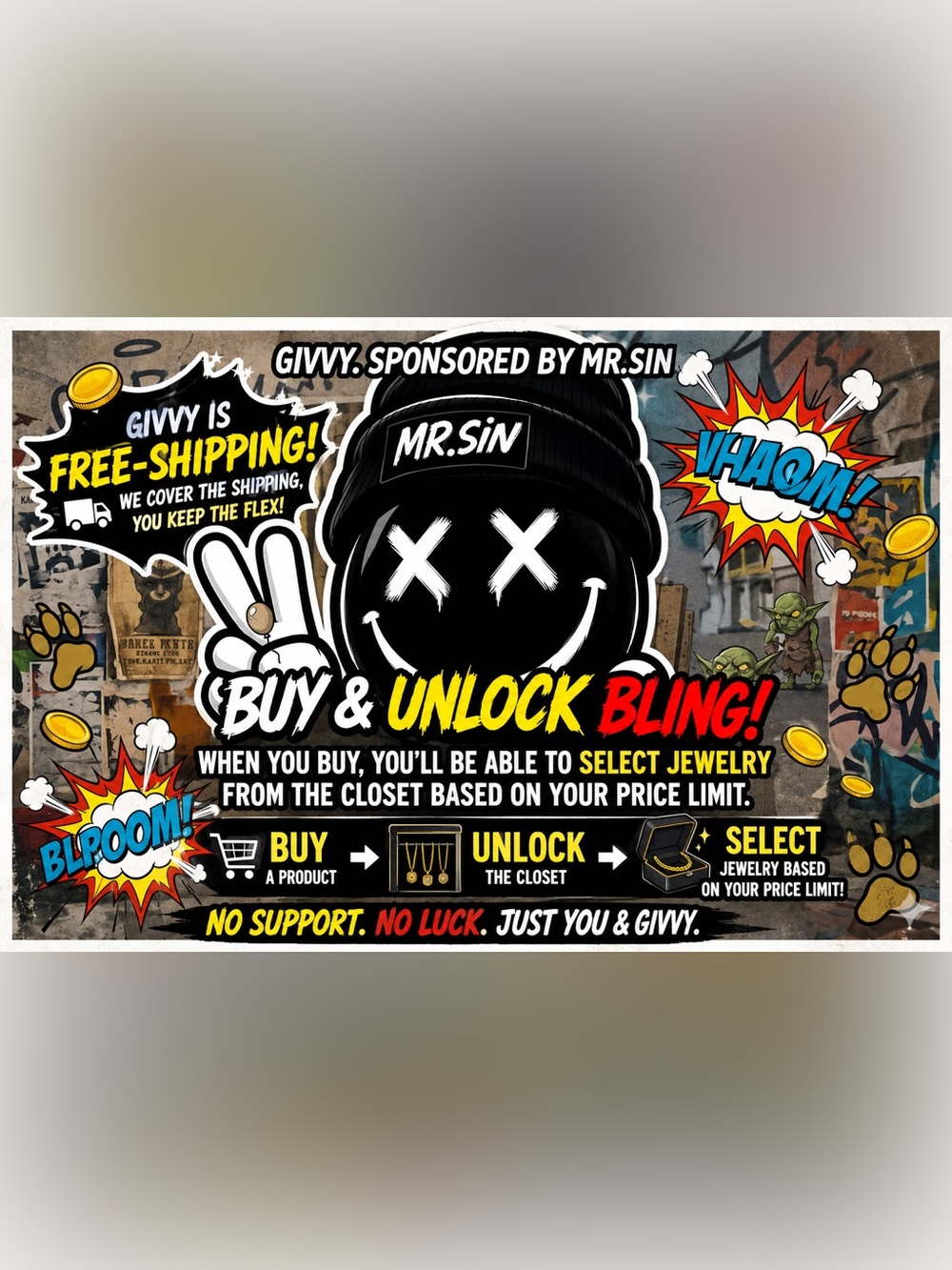 Show Givvy - “Free Shipping” from My Closet